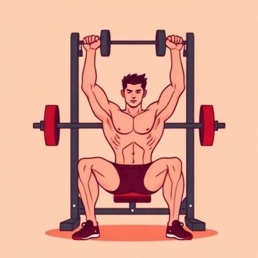 arnold press dumbbell illustration