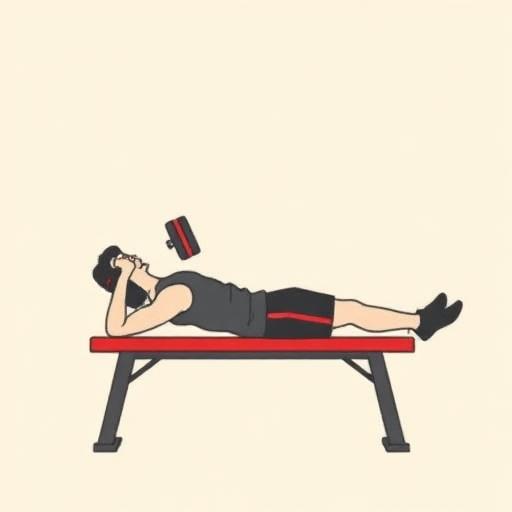 bench press dumbbell illustration