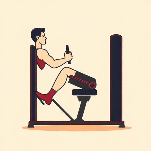 calf raise seated illustration